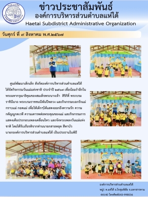 กิจกรรมวันแม่แห่งชาติ ประจำปี ๒๕๖๗